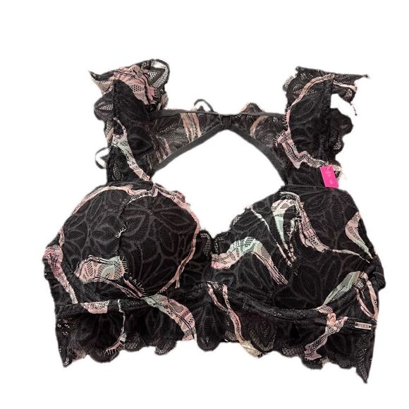 Victorias Secret Pink date push up padded bralette bra multicolor Small - Picture 3 of 4